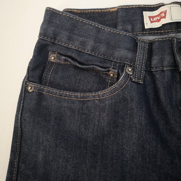 Levi's 511 Boys Size 16 Reg. Dark Wash Zipper & Button Closure Slim Blue Jeans - Picture 8 of 14